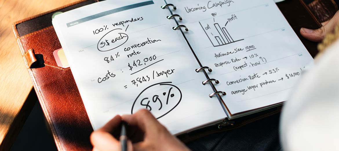 Person Noting in Diary